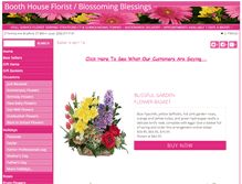 Tablet Screenshot of boothhouseflorist.com